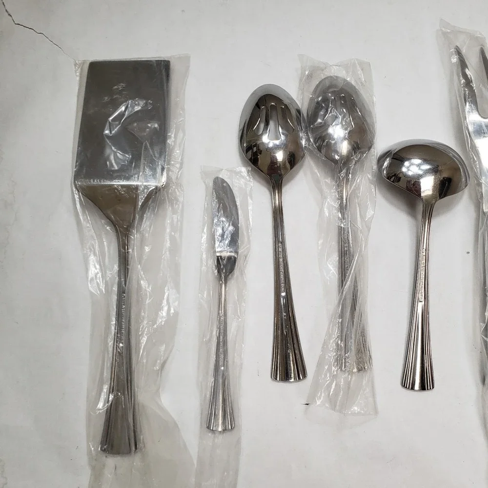 Reed And Barton Stainless Flatware Serving Utensils Salad Spatula Ladle Carving‎